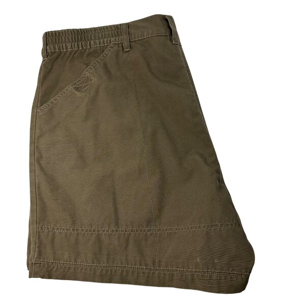 Vintage Cabela's Mens Brown Cargo Shorts Elastic Waist 6 Pockets SZ 40 Outdoor - Picture 5 of 8